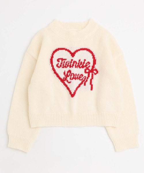 【未使用】HOLIDAY ニット ハート URBAN CHERRY（アーバンチェリー） ニット セーター 「軽量なのに