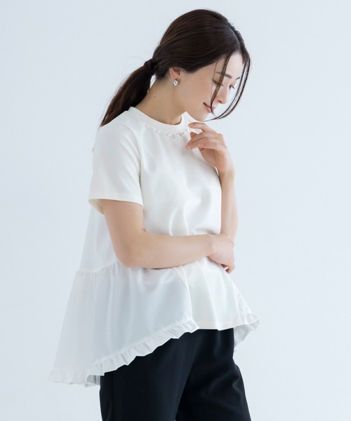 「Sono」 半袖ブラウス 1 ブラック レディース_画像6