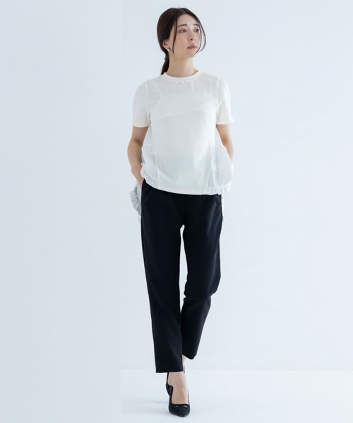 「Sono」 半袖ブラウス 1 ブラック レディース_画像8