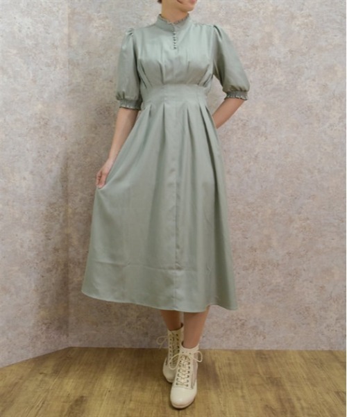 axes femme（アクシーズ ファム） 7分袖ワンピース MEDIUM ブラック