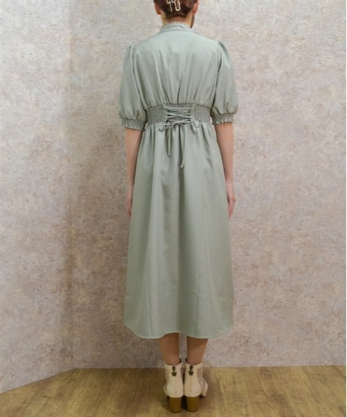 axes femme（アクシーズ ファム） 7分袖ワンピース MEDIUM ブラック