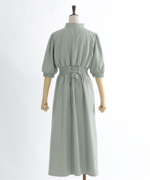 axes femme（アクシーズ ファム） 7分袖ワンピース MEDIUM ブラック