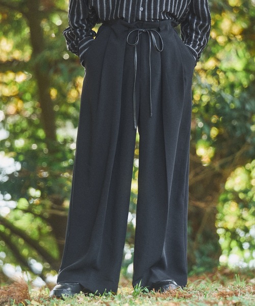 Casper John（キャスパージョン） スラックス Belted HAKAMA slacks