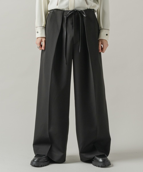 Casper John（キャスパージョン） スラックス Belted HAKAMA slacks