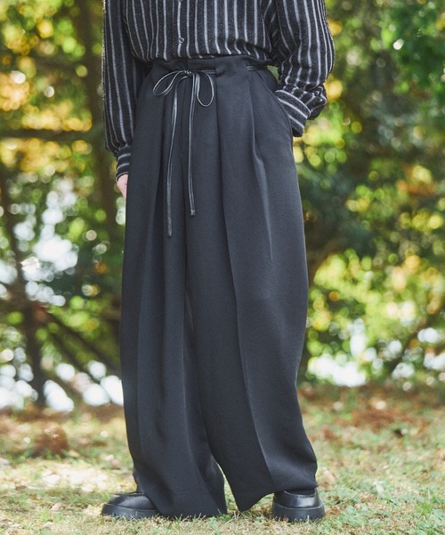 Casper John（キャスパージョン） スラックス Belted HAKAMA slacks