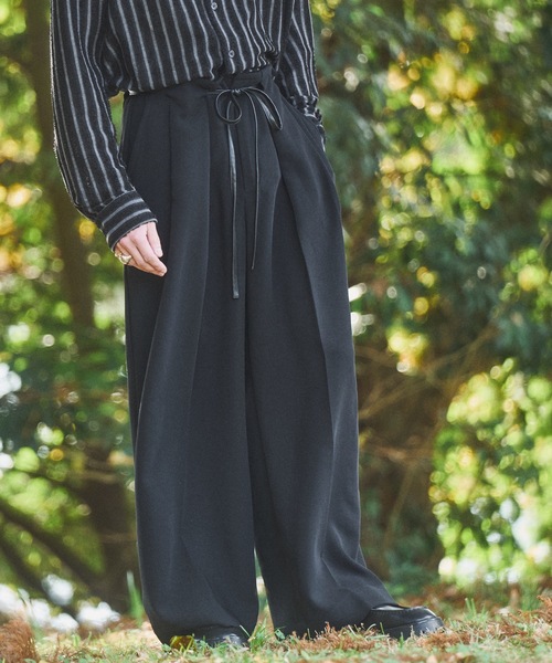 Casper John（キャスパージョン） スラックス Belted HAKAMA slacks