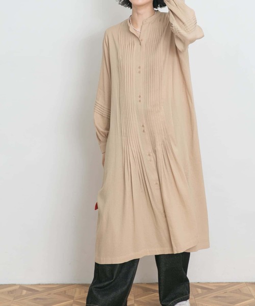 「UR Lab.」 長袖ワンピース FREE ベージュ レディース_画像6