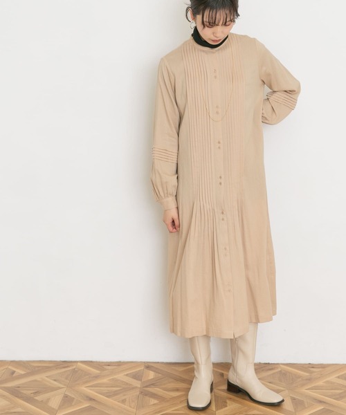 「UR Lab.」 長袖ワンピース FREE ベージュ レディース_画像7