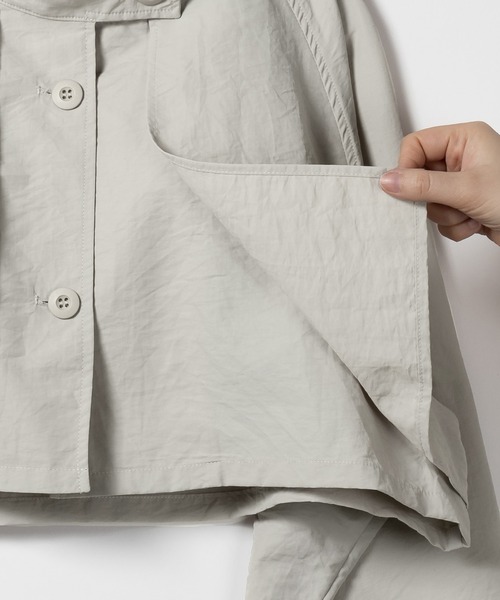 「me+em select」 トレンチコート FREE グレイッシュベージュ レディース_画像6