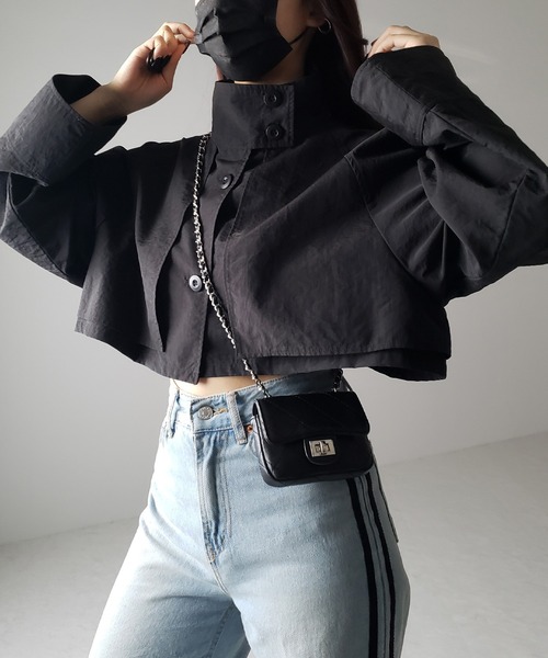 「me+em select」 トレンチコート FREE グレイッシュベージュ レディース_画像9