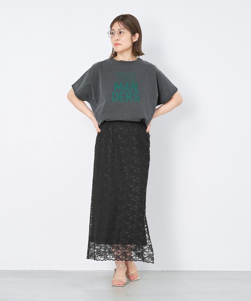 「MICA&DEAL」 半袖Tシャツ FREE チャコールグレー レディース_画像3