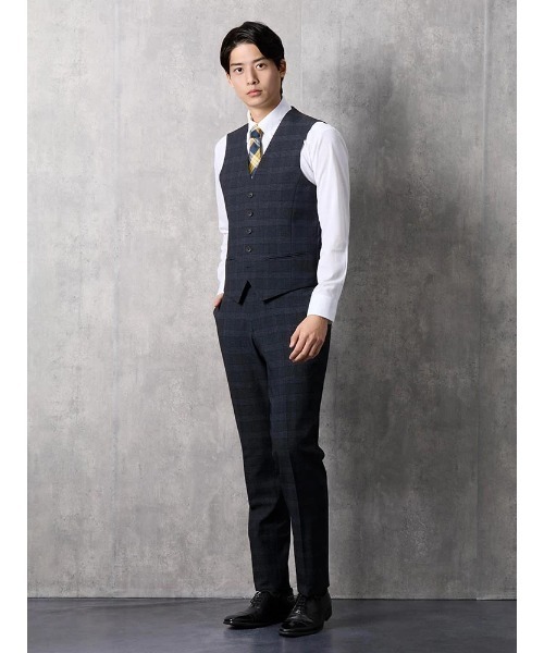 Perfect Suit Factory スーツスリーピース 　チェック柄 Perfect Suit FActory（パーフェクト スーツ ファクトリー