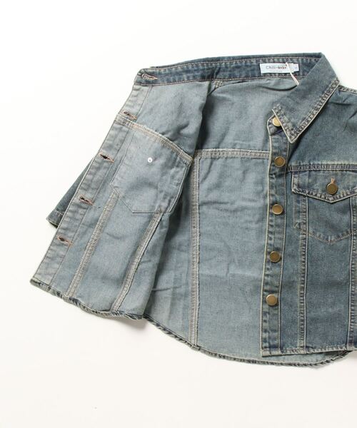 「FREE STYLISTS」 「Chili-k k」デニムジャケット M インディゴブルー レディース_画像3