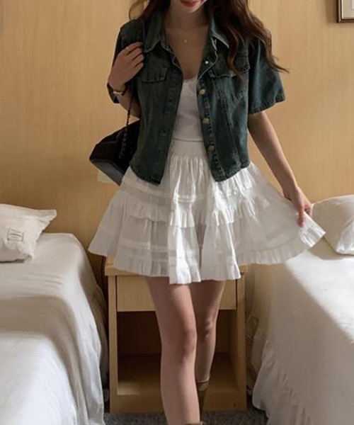 「FREE STYLISTS」 「Chili-k k」デニムジャケット M インディゴブルー レディース_画像5