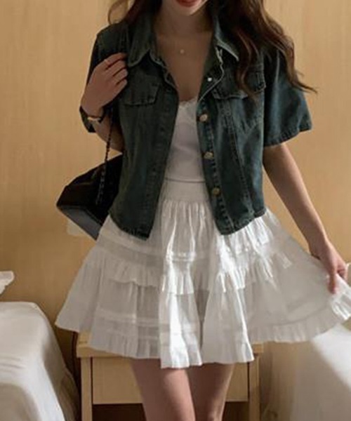 「FREE STYLISTS」 「Chili-k k」デニムジャケット M インディゴブルー レディース_画像7