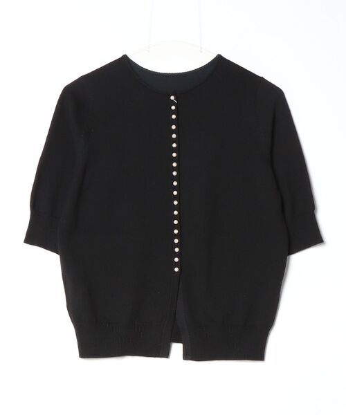 TOMORROWLAND ブラック カーディガン　M TOMORROWLAND（トゥモローランド） ニットカーディガン M ブラック