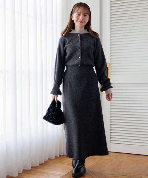 「flower」 カーディガン FREE レッド レディース_画像5