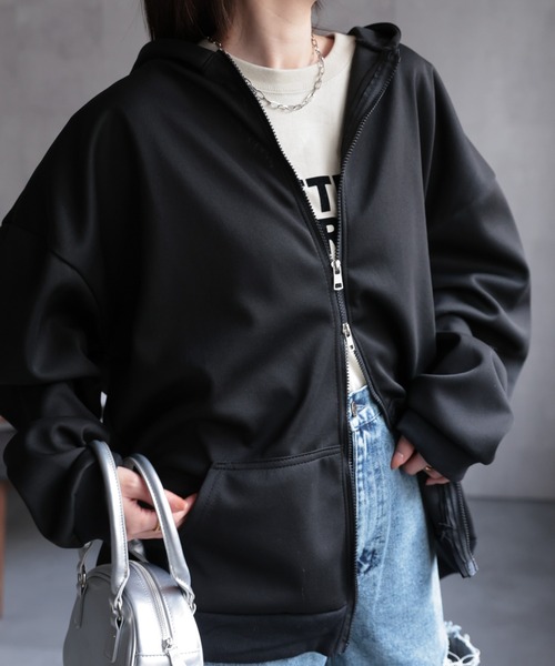 「CREARE -LINO-」 ジップアップパーカー L グレー メンズ_画像6