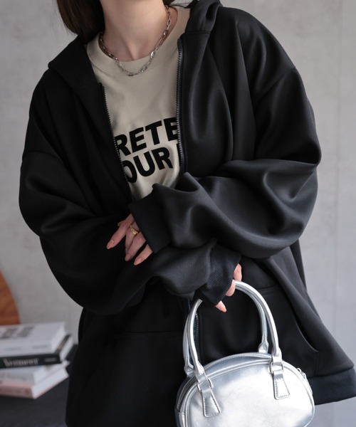 「CREARE -LINO-」 ジップアップパーカー L グレー メンズ_画像9