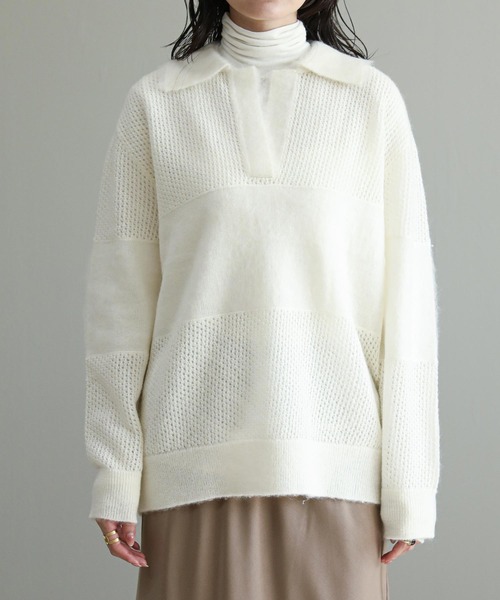 The rejoice ニット セーター モヘアポロニット レディース : ZOZOTOWN