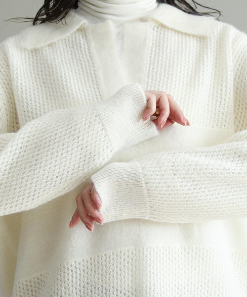 The rejoice ニット セーター モヘアポロニット レディース : ZOZOTOWN