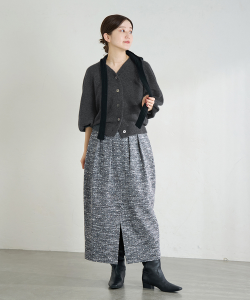 IENA（イエナ） カーディガン ピュア カシミヤ ドルマンVネック