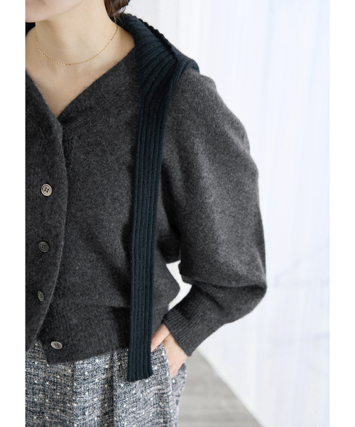 IENA（イエナ） カーディガン ピュア カシミヤ ドルマンVネック