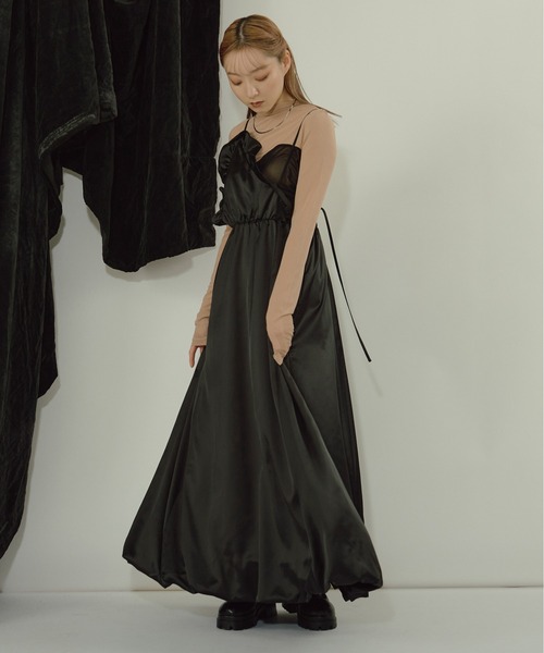 「Ezick」 フレアスカート FREE ブラック レディース_画像4