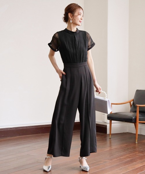 「DRESS PLUS」 オールインワン M ネイビー レディース_画像8