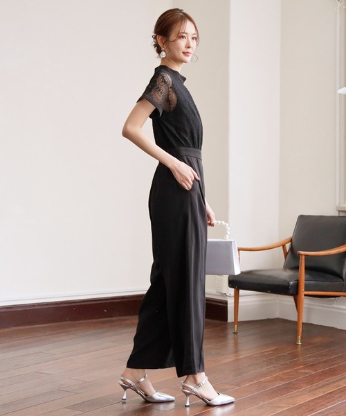 「DRESS PLUS」 オールインワン M ネイビー レディース_画像9