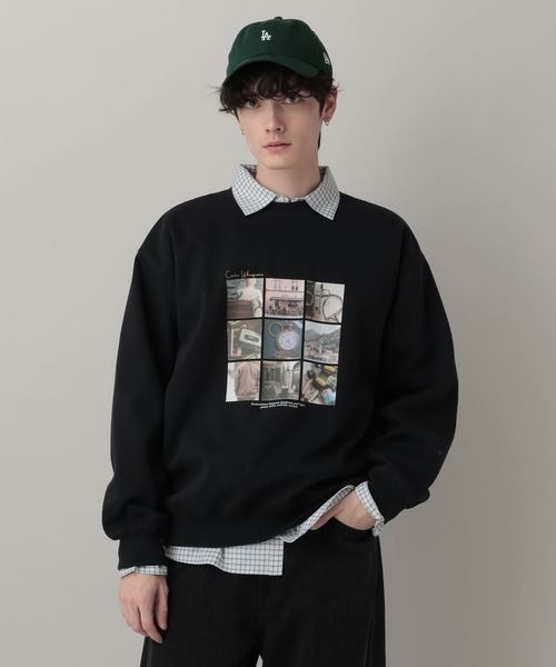 RE.RIISAコラージュスウェット(ブラック) 仲里依紗 RIISA RE