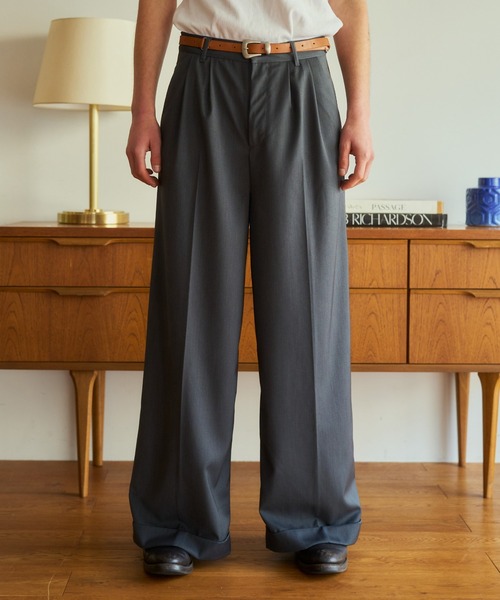 Camphor wood スラックス LARGE 杢グレー メンズ : ZOZOTOWN Yahoo!店