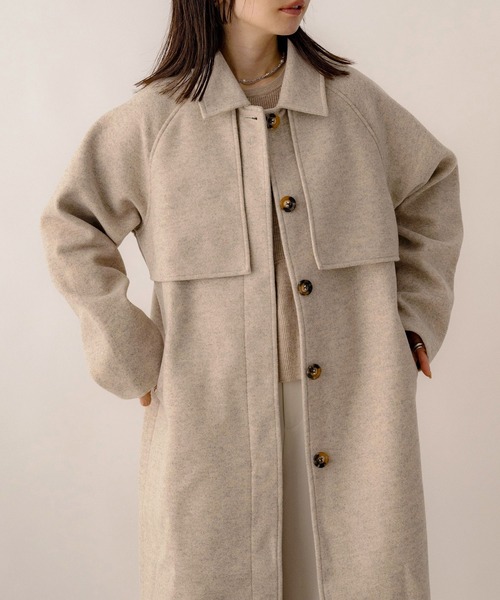 「NOAHL」 ステンカラーコート FREE ブラック レディース_画像5