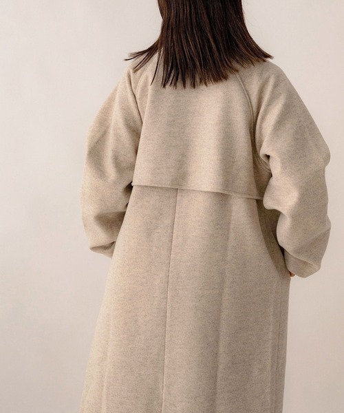 「NOAHL」 ステンカラーコート FREE ブラック レディース_画像8