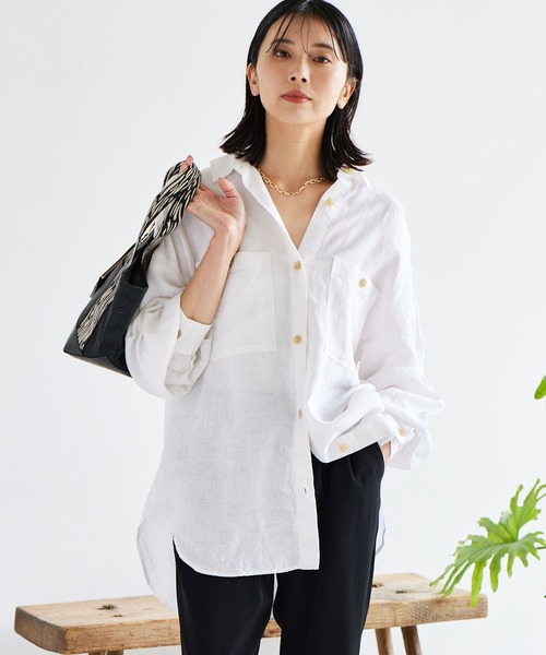 「BARNYARDSTORM」 長袖シャツ 0 ベージュ レディース_画像4