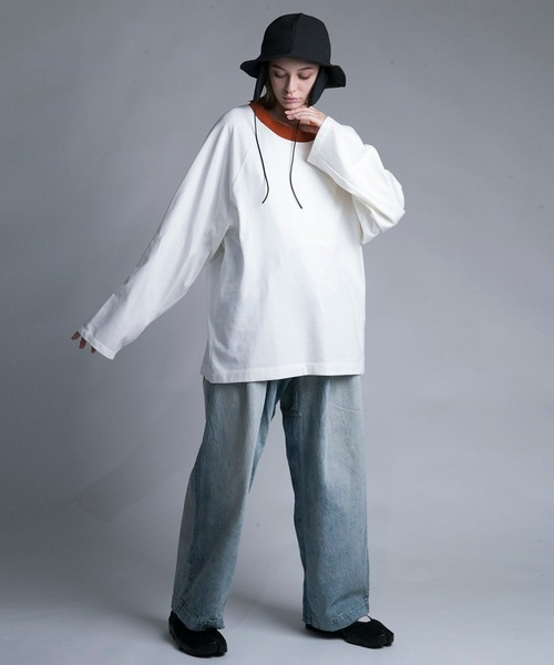 「my beautiful landlet」 長袖Tシャツ 0 チャコール メンズ_画像8