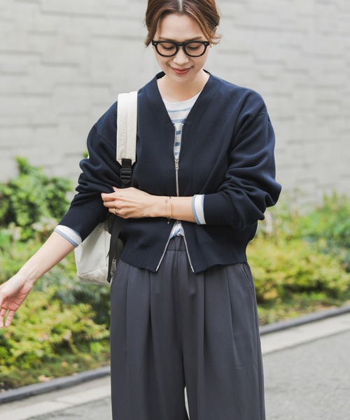 【まとめ買い】アーバンリサーチ・レザージャケット＆ナノユニバース・カーディガン URBAN RESEARCH DOORS（アーバンリサーチドアーズ） カーディガン 「UR