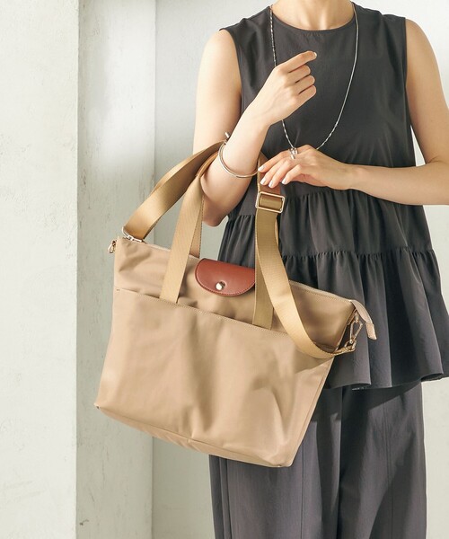 SAAD トートバッグ ブラウン/ベージュ SHIPS（シップス） トートバッグ AGS トートバッグ レディース