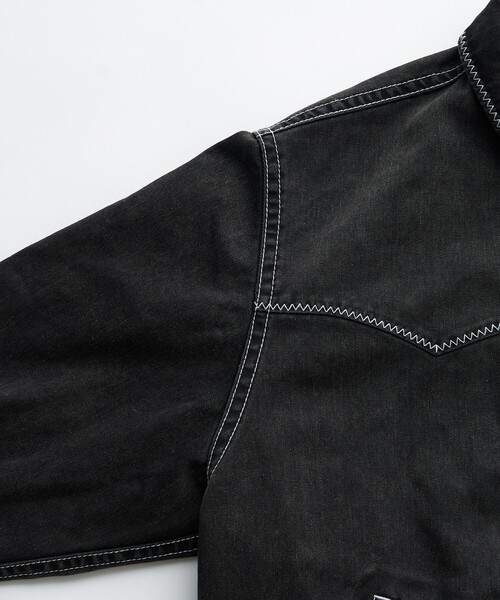 「FREAK'S STORE」 「nautica jeansco.」ブルゾン フリ- ブラック レディースの画像