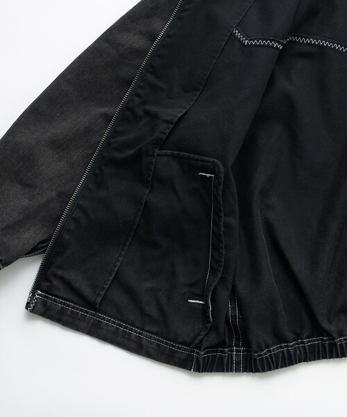 「FREAK'S STORE」 「nautica jeansco.」ブルゾン フリ- ブラック レディースの画像