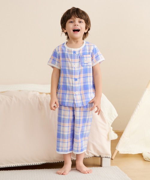 PETIT BATEAU（プチバトー） パジャマ ハートプリント半袖パジャマ