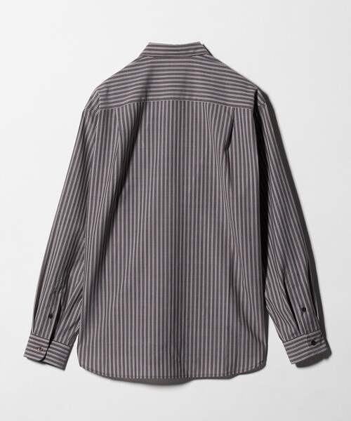 シャツ ウォッシャブル トロ パターン ジャストルーズ シャツ -ストレッチ- メンズの画像