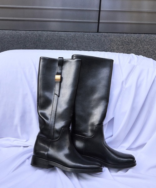 「CHARLES & KEITH」 ロングブーツ 25.5cm ダークブラウン レディース_画像4