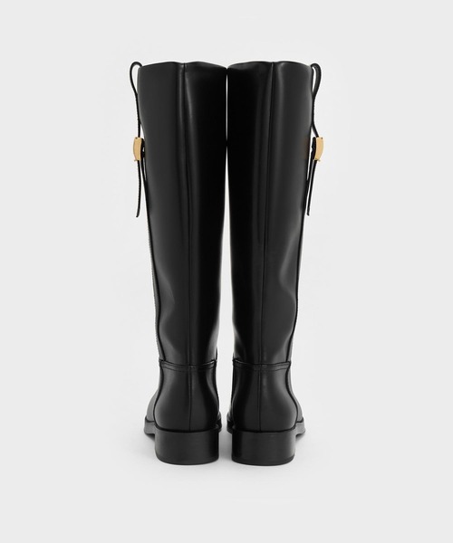 「CHARLES & KEITH」 ロングブーツ 25.5cm ダークブラウン レディース_画像8