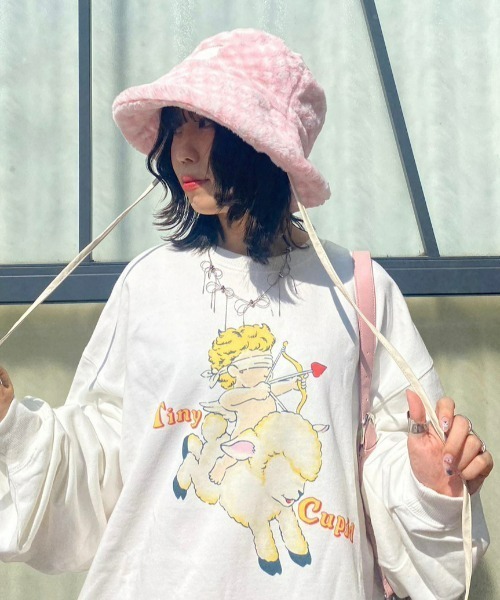 「Candy Stripper」 スウェットカットソー 2 ピンク レディース_画像9