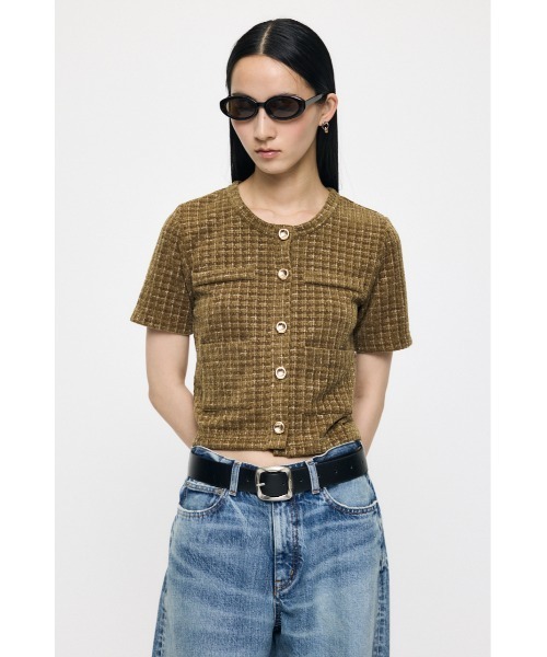 MOUSSY（マウジー） カーディガン TWEEDY カーディガン レディース