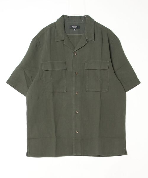 シャツ BANANA REPUBLIC FACTORY STORE　　スタンダードフィット ダブルウィーブ リゾートシャツ メンズの画像