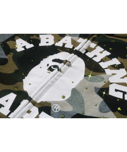 A Bathing Ape 迷彩柄パーカー S A BATHING APE(アベイシングエイプ) / ジップパーカー/L/コットン/KHK