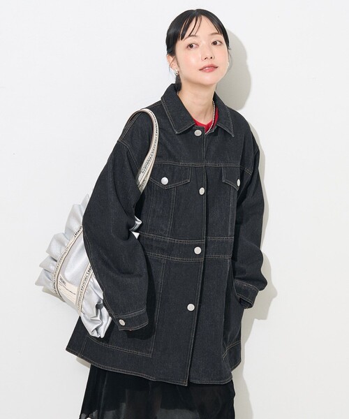 「FREAK'S STORE」 デニムジャケット フリ- ブルー レディースの画像