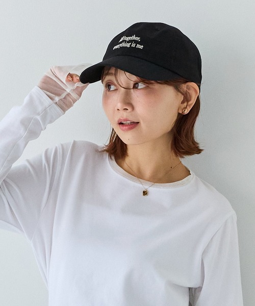 LAVEANGE（ラビアンジェ） キャップ 帽子 レディース メッセージロゴ